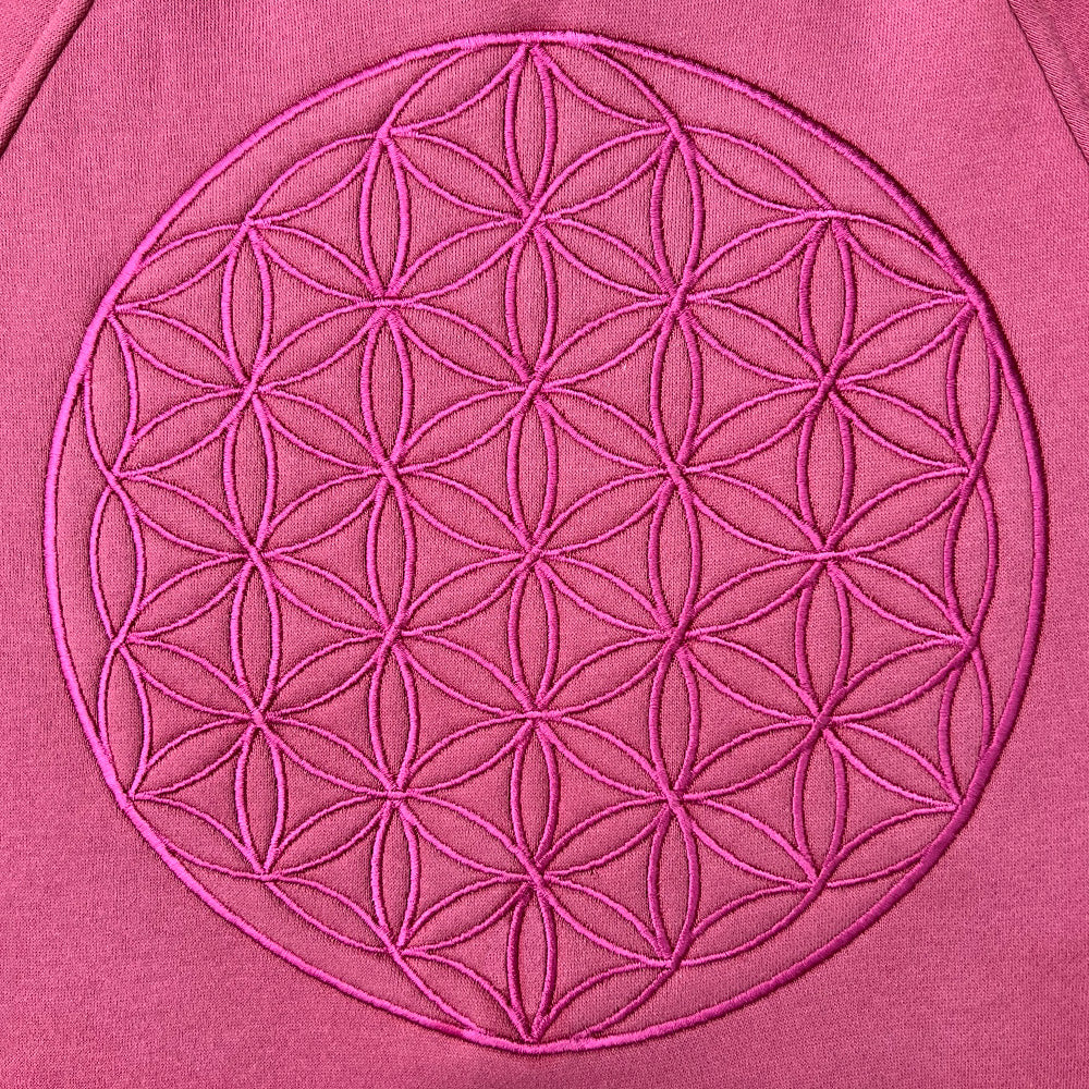 Flower of life embroidered