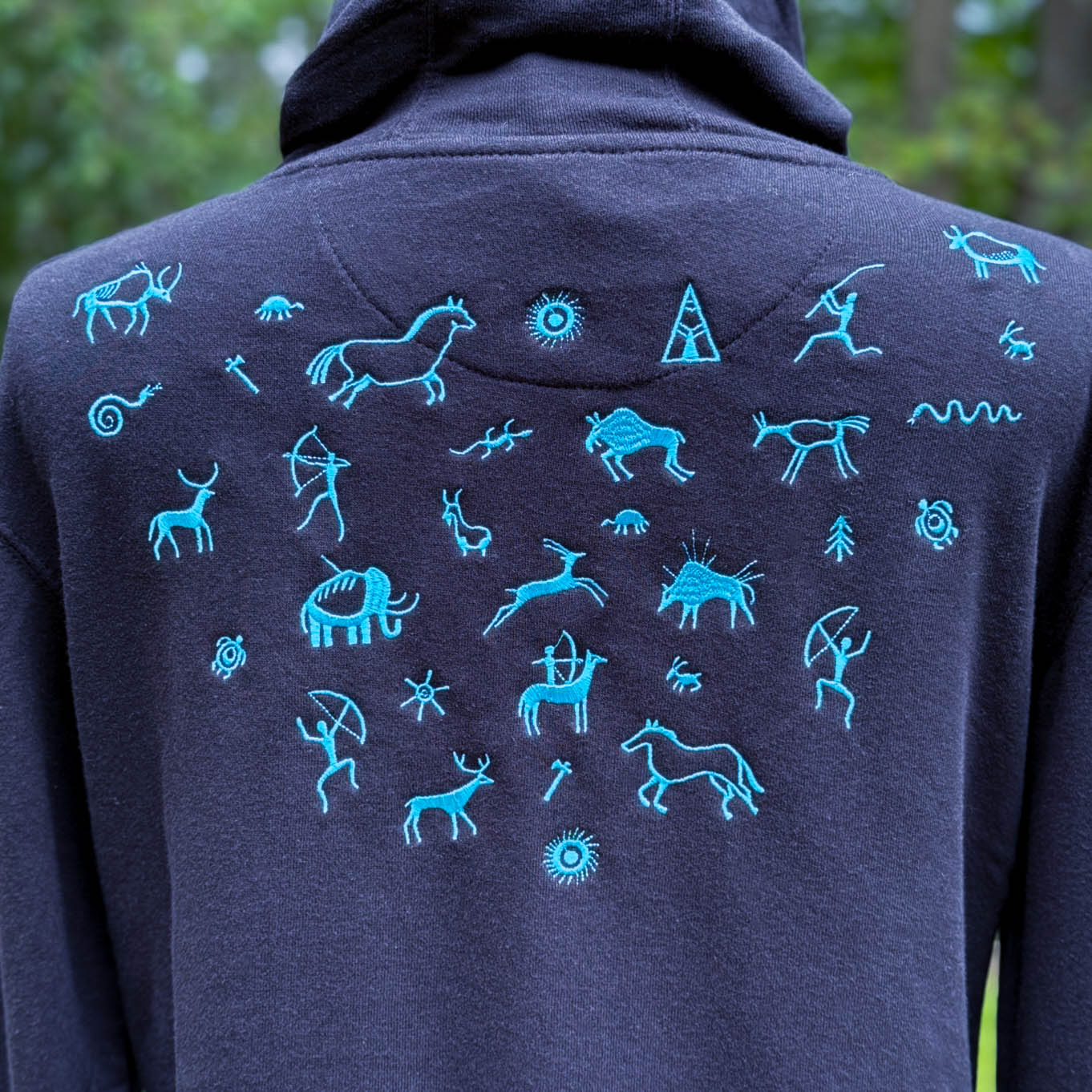 Kokopelli Black light-weight Unisex Sweatshirt