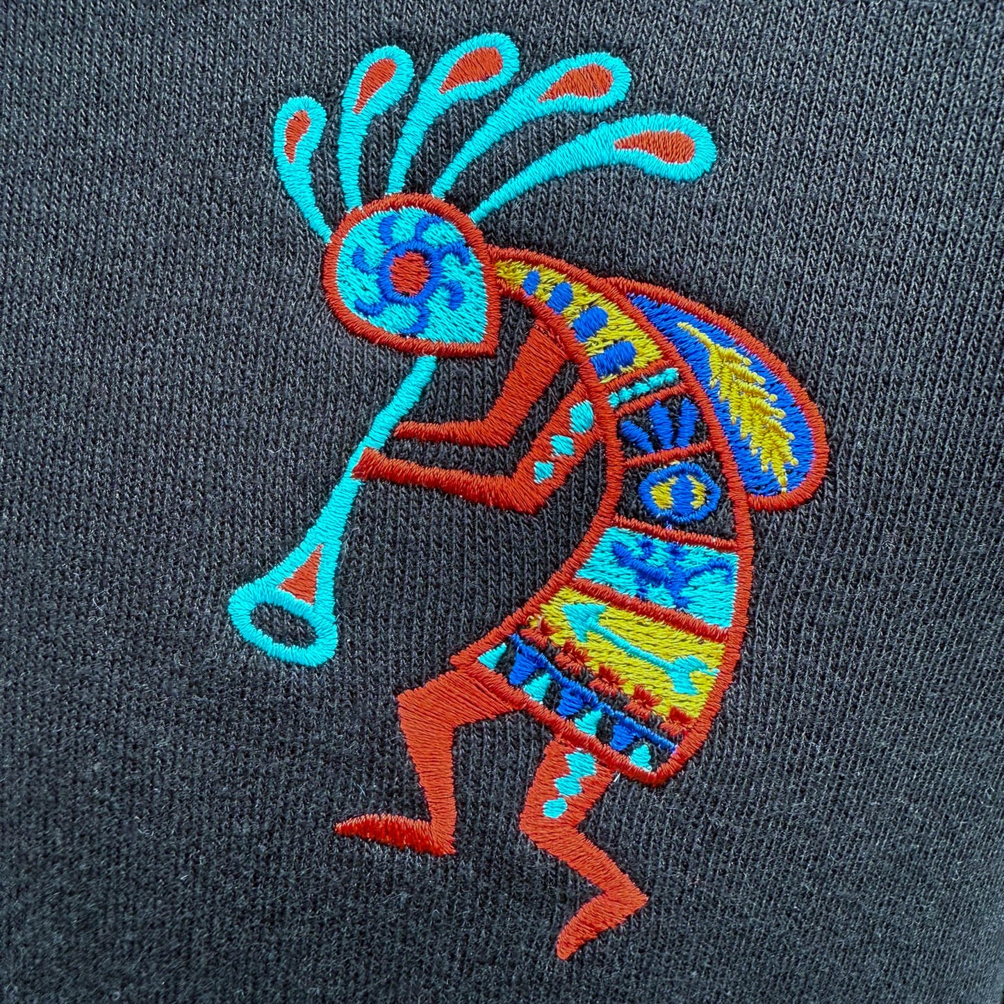Kokopelli Black light-weight Unisex Sweatshirt