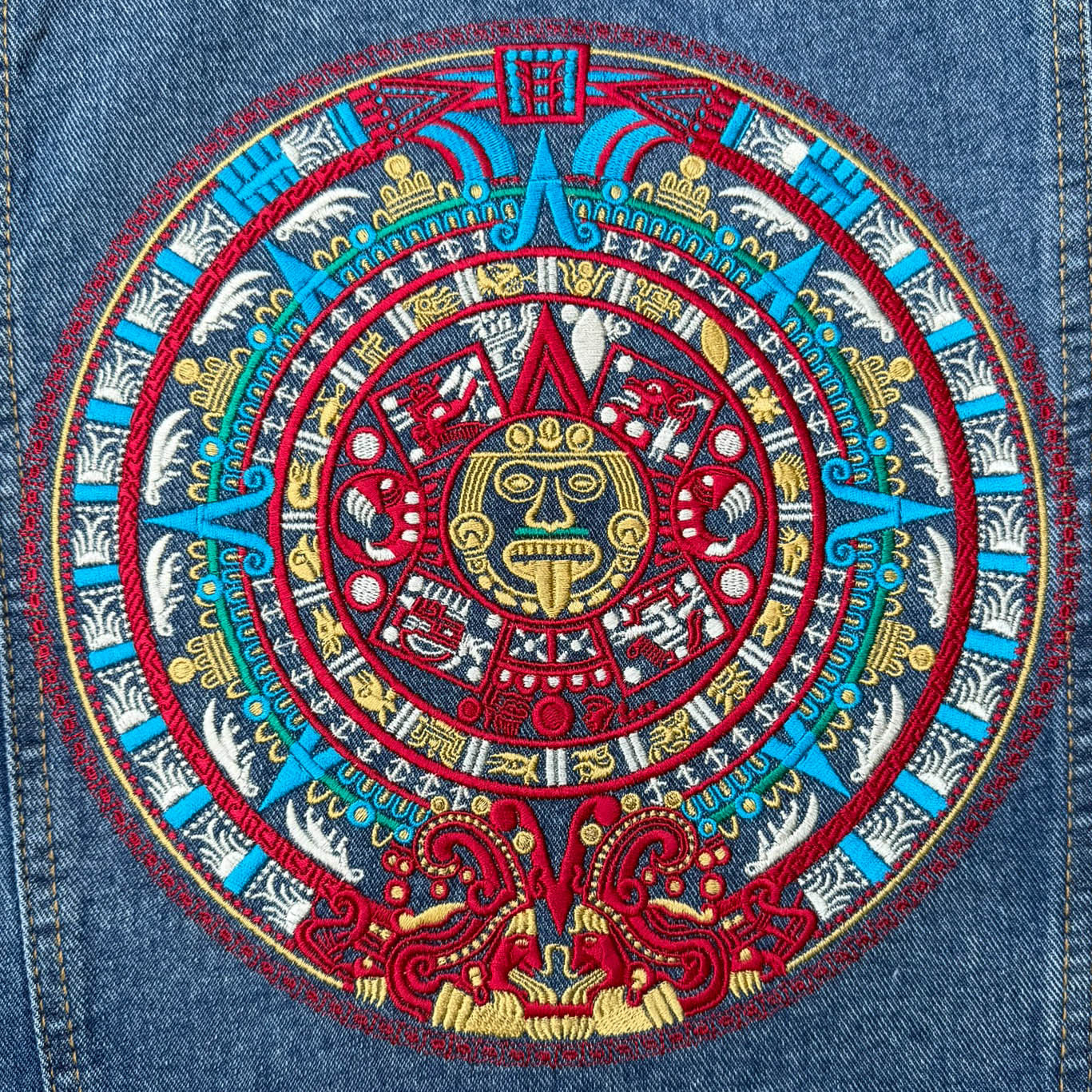 Mayan Calendar Women's Denim Jacket
