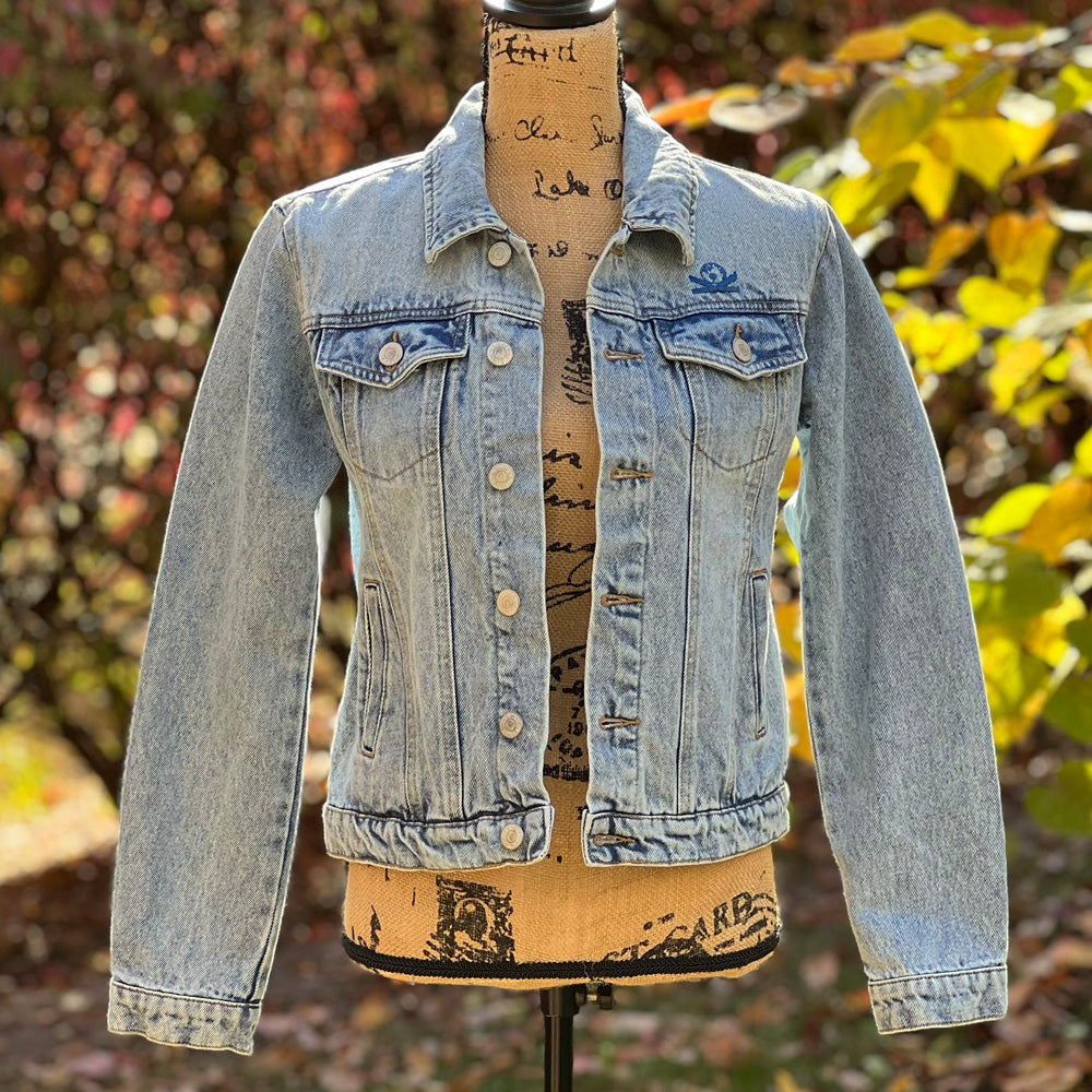 Tree of Life light blue women's Denim jacket