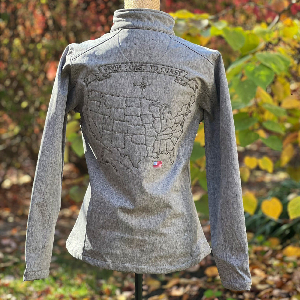 USA Map custom women's Traveler jacket