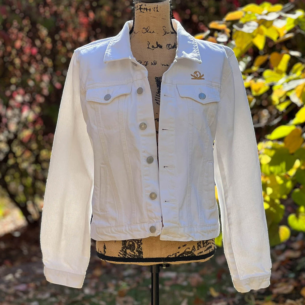 Tree of Life white women's Denim jacket
