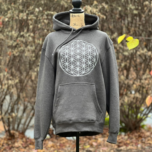 Flower of Life Embroidered Unisex Hoodie