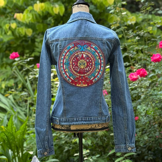 Mayan Calendar Women's Denim Jacket
