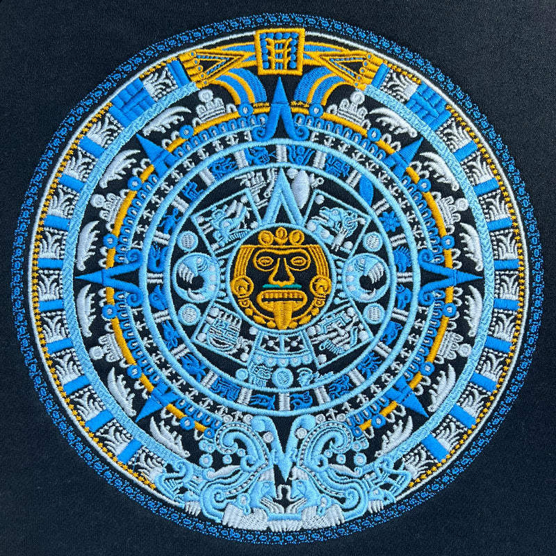 Mayan Calendar Embroidery