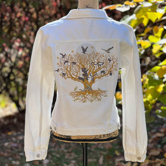 Tree of Life Women's denim jacket